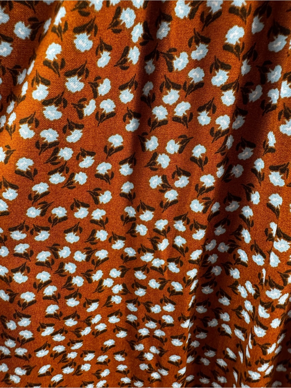 NWT Dokotoo Brown Floral Smocked Long Sleeve Maxi Dress XL - Picture 9 of 12